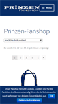 Mobile Screenshot of prinzenfanshop.de